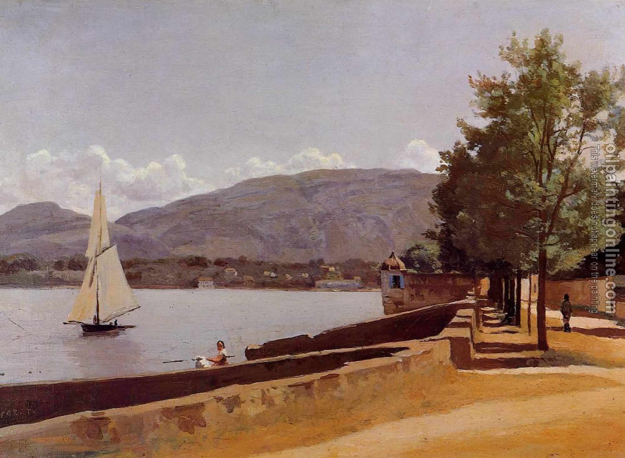 Corot, Jean-Baptiste-Camille - The Quai des Paquis in Geneva